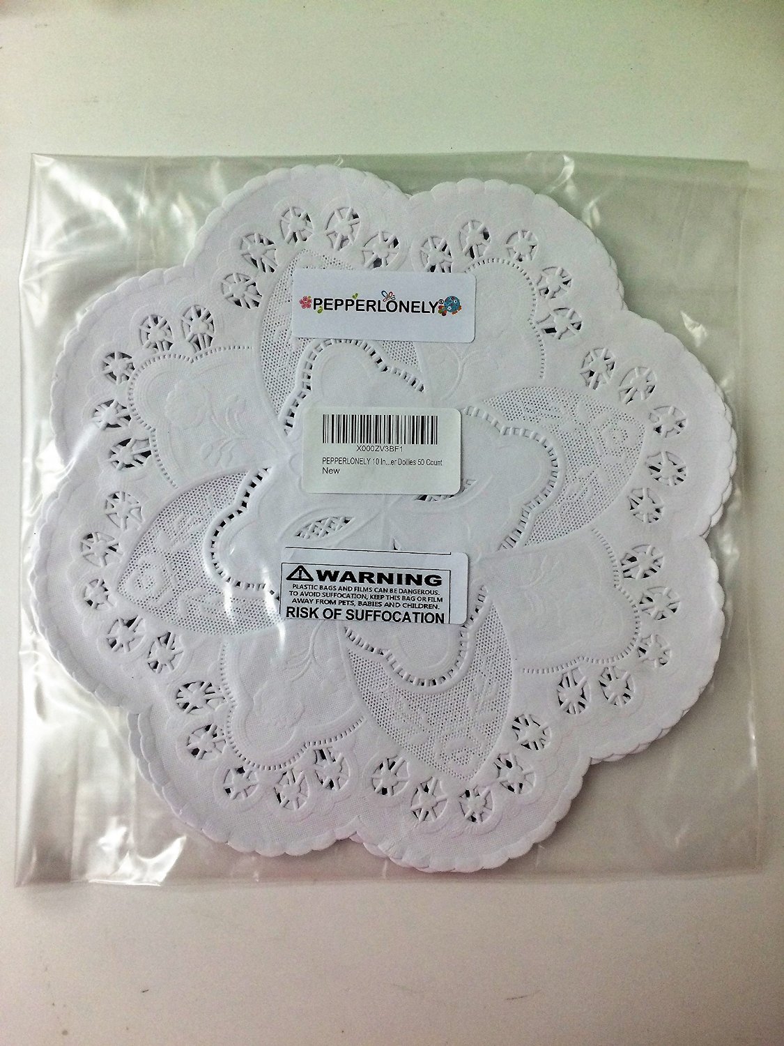 10 Inch White French Lace Paper Doilies 50 Count – PEPPERLONELY – Beads,  Buttons, Crafts, Ribbons, Jewelry Findings